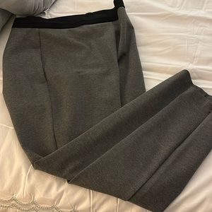 Dark gray slim leg slacks